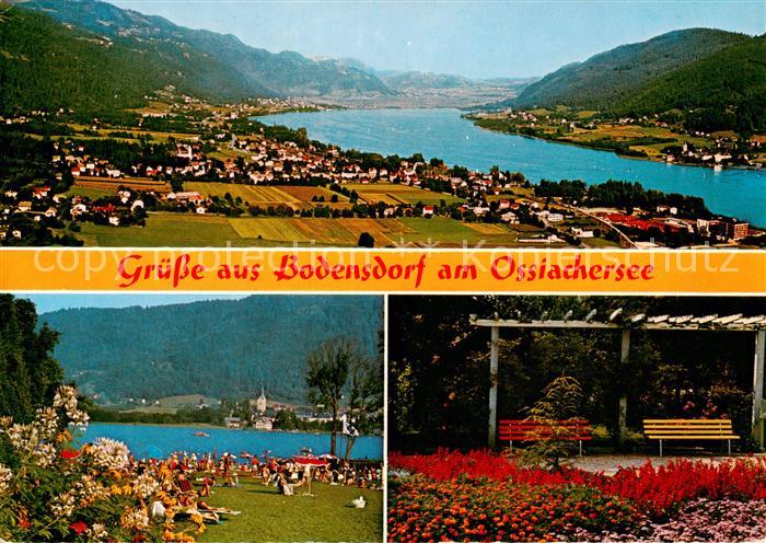 Bodensdorf Ossiacher See AT Panorama Badestrand Park