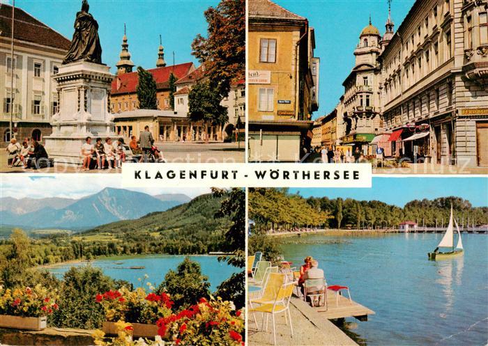 Klagenfurt Woerthersee AT Maria theresia Denkmal am Neuen Platz Kramergasse Stra