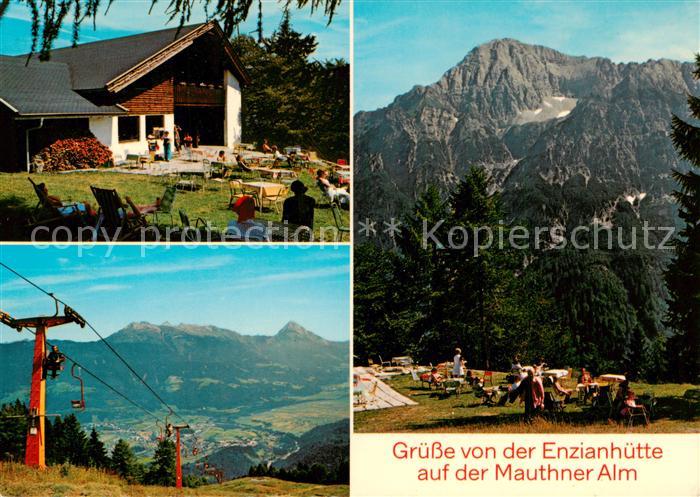 Mauthen Koetschach-Mauthen Kaernten AT Enzianhuette auf der Mauthner Alm Sessell