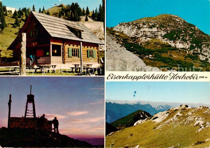 Hochobir 2142m Kaernten AT Eisenkapplerhuette Gipfelkreuz Panorama