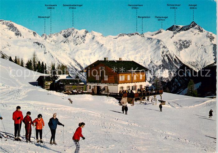 Mallnitz Tauernbahn Kaernten AT Schigebiet Haeusleralm mit den Tauern