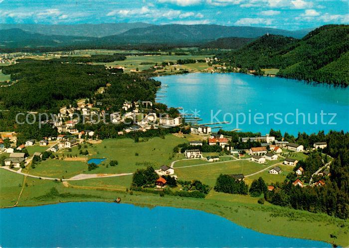 Seelach Klopeinersee Fliegeraufnahme mit Unterburg und Kuhnsdorf
