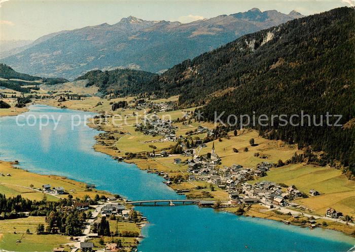 Weissensee Kaernten AT Fliegeraufnahme