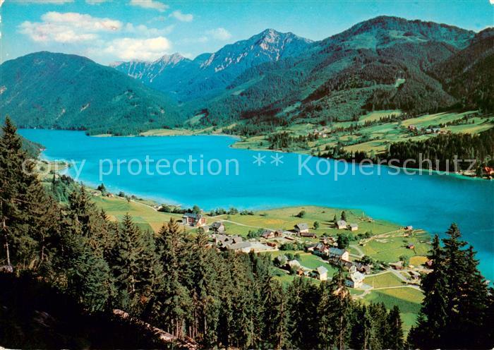 Weissensee Kaernten AT mit Neusatz Naggl und Spitzegel