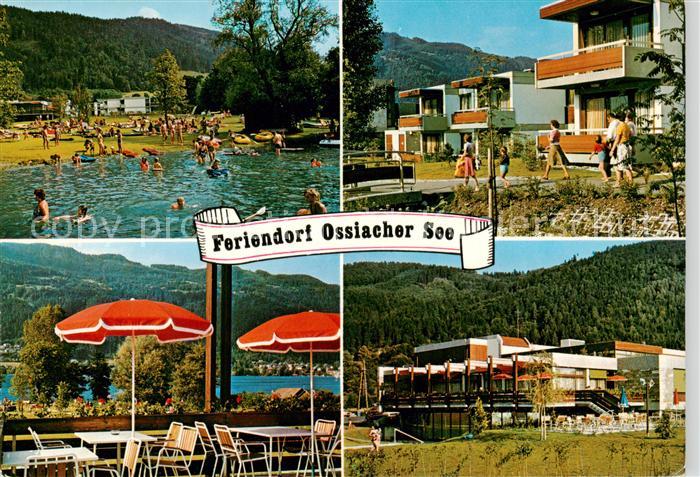 Ossiach Ossiachersee Badestrand Feriendorf Restaurant Terrasse