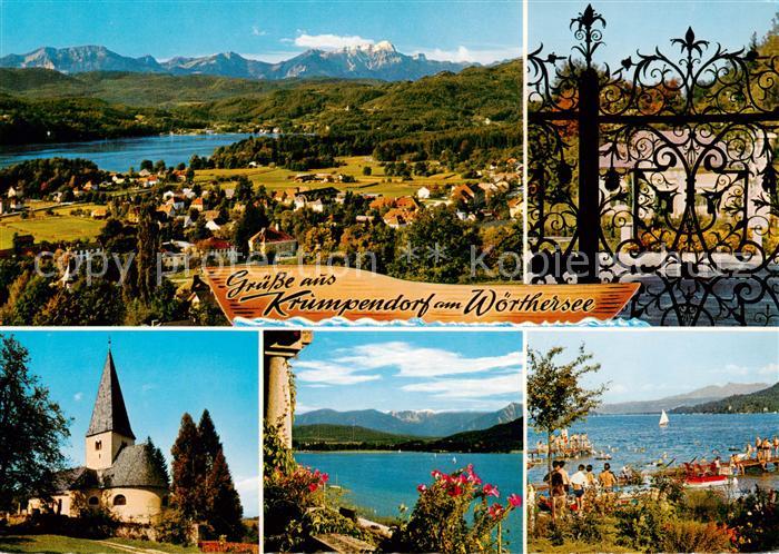Krumpendorf Woerthersee AT mit Karawanken Barocktor an der Lindenklause Romanisc