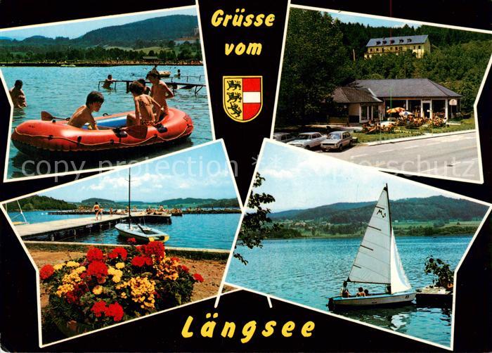 Laengsee Kaernten AT Badespass Hotel Strand Segeln