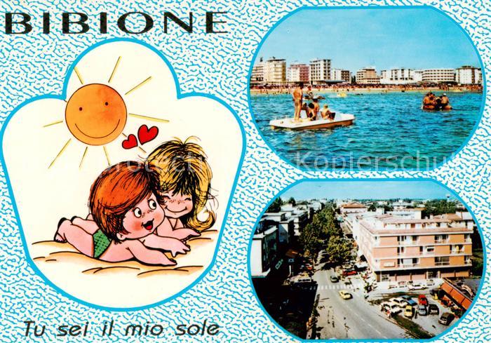 Bibione IT Strand Hotels Strassenpartie