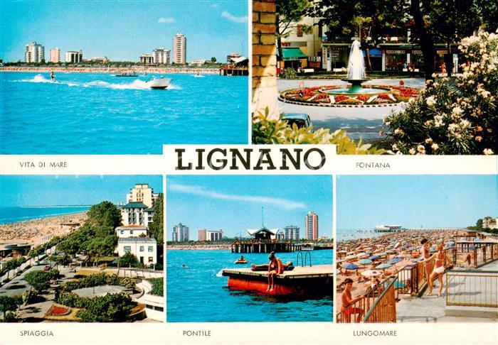 Lignano IT Vita di Mare Spiaggia Pontile Lungomare