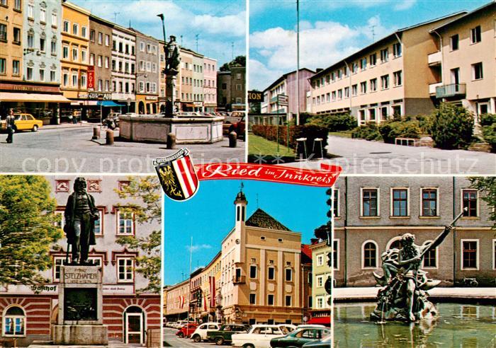 Ried Innkreis Dietmar-Anhanger-Brunnen Gewerbe- und Berufsschule Franz-Stelzhame