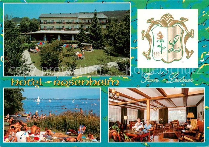 Krumpendorf Woerthersee AT Hotel Rosenheim Badestelle am Woerther See
