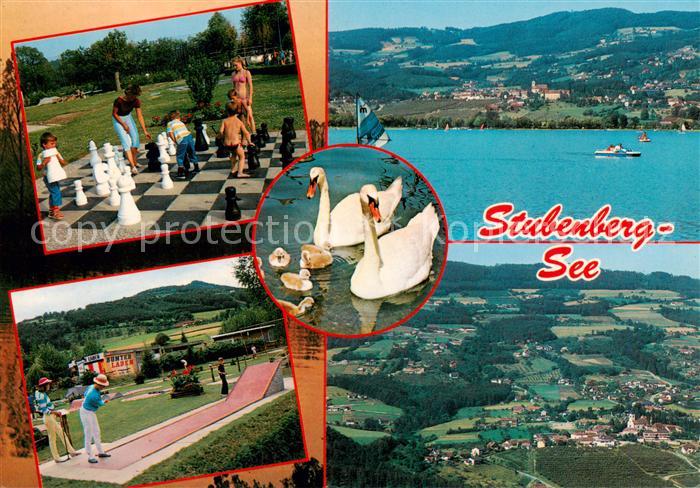 Stubenberg Steiermark AT Erholungszentrum am Stubenbergsee Schwaene Minigolf Bod