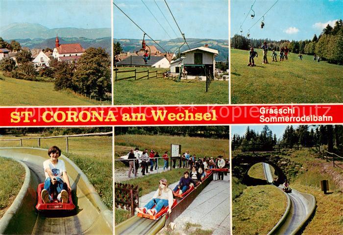St Corona Wechsel Teilansichten Sessellift Sommerrodelbahn
