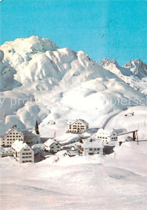 St Christoph Arlberg Tirol AT Panorama Wintersportplatz Alpen