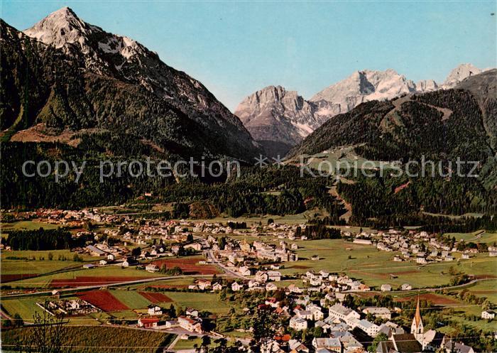 Mauthen Koetschach-Mauthen Kaernten AT Panorama mit Polinik Cellon und Kellerwan