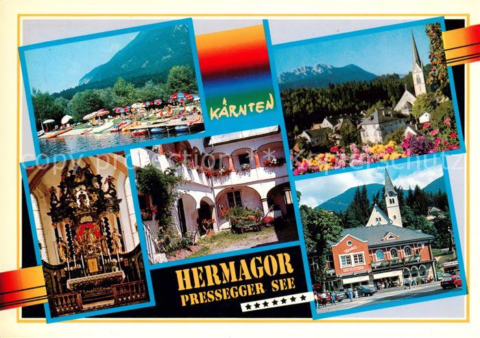 Hermagor Kaernten AT Teilansichten Urlaubsort im Gailtal