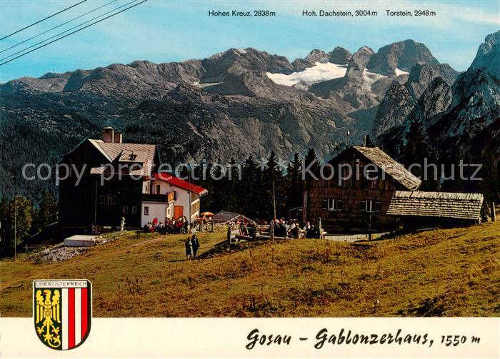 Gosau Salzkammergut AT Gablonzerhaus Hohes Kreuz Hoher Dachstein Torstein