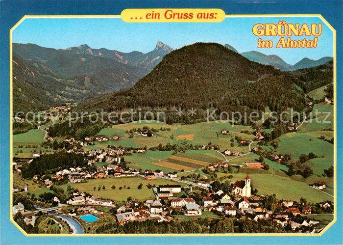 Gruenau Almtal Oberoesterreich AT Fliegeraufnahme