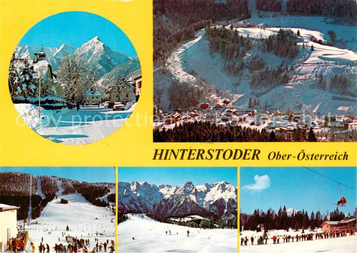 Hinterstoder AT Panorama Wintersportort Skipiste Alpen