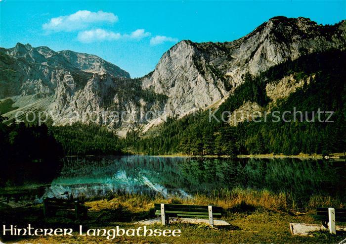 Ebensee Oberoesterreich AT Partie am hinteren Langbathsee