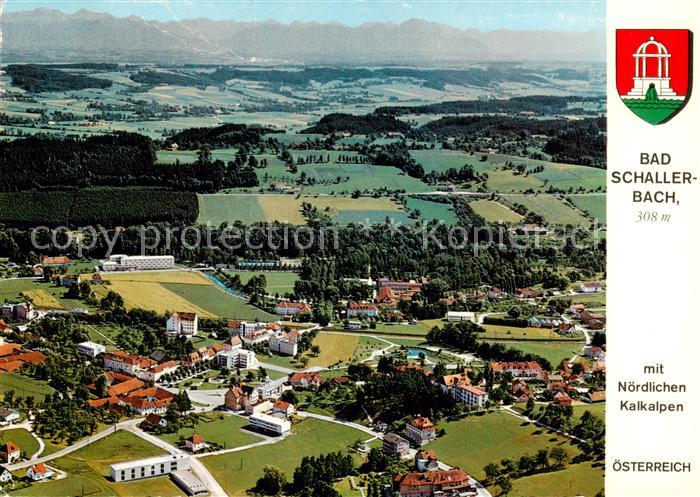 Bad Schallerbach Panorama Kurort Schwefelbad mit Noerdlichen Kalkalpen