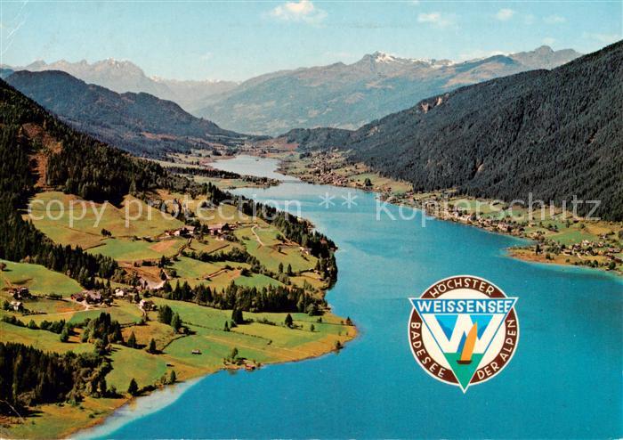 Weissensee Kaernten AT Blick ueber Naggl gegen Westen