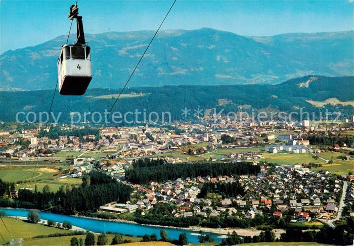 Spittal Drau Kaernten AT Panorama Goldeck-Bergbahn