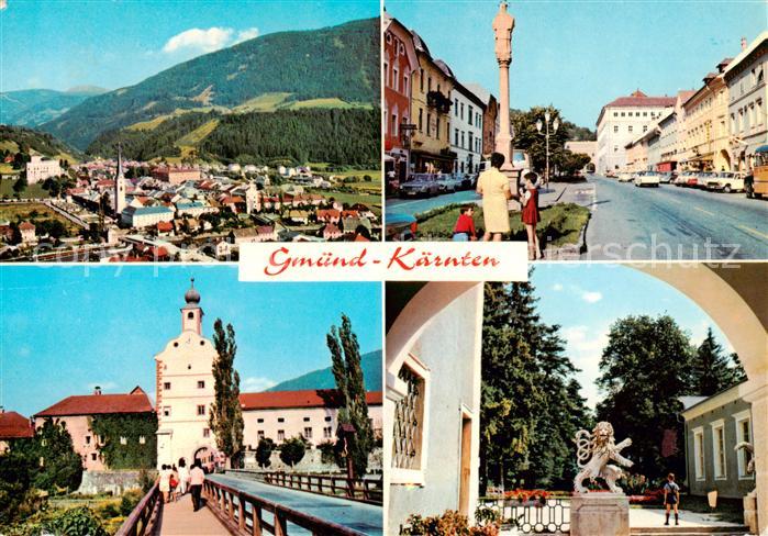Gmuend Kaernten Panorama Hauptplatz Stadttor Prof.-Porsche-Park