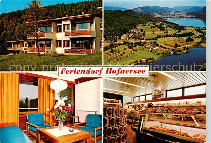 Keutschach am See Kaernten AT Feriendorf Hafnersee Lebesmittelgeschaeft Luftbild