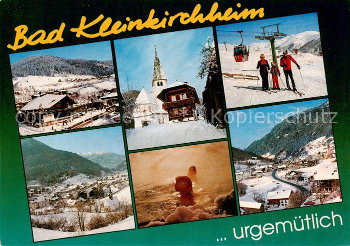 Bad Kleinkirchheim Kaernten AT Panorama Wintersportzentrum Skilift Ortsmotiv mit