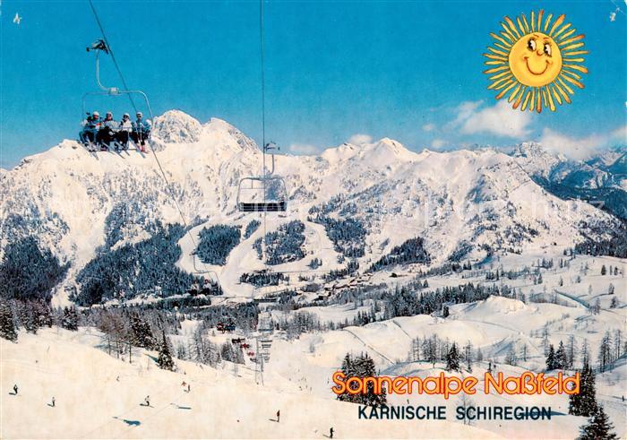 Hermagor Kaernten AT Troegl-Bahn Sessellift Karnische Skiregion Sonnenalpe Nassf