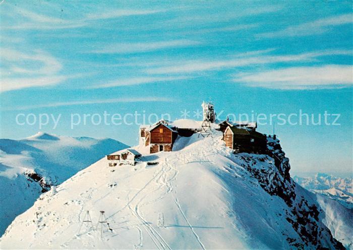 Hoher Sonnblick 3106m Rauris-Woerth AT Zittelhaus mit Observatorium Bergwelt im
