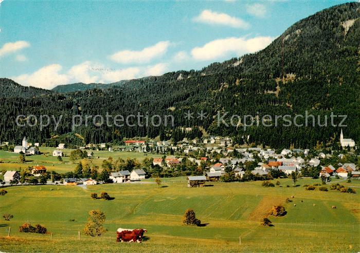 Weissbriach Gitschtal Kaernten AT Panorama Kurort