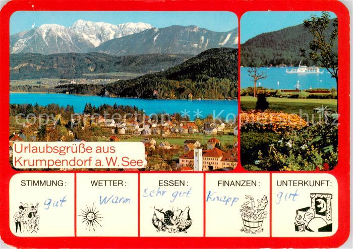 Krumpendorf Woerthersee AT Panorama Parkanlagen Alpen