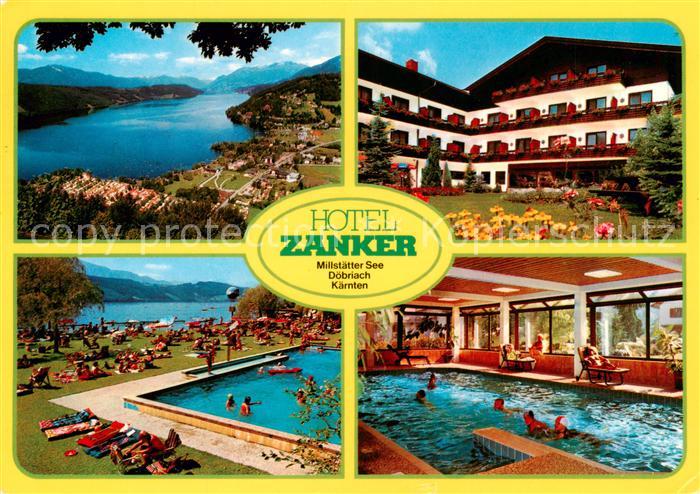 Doebriach Millstaettersee Hotel Zanker Freibad Hallenbad Panorama
