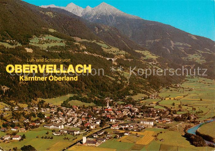 Obervellach Kaernten AT Panorama Luftkurort in den Hohen Tauern
