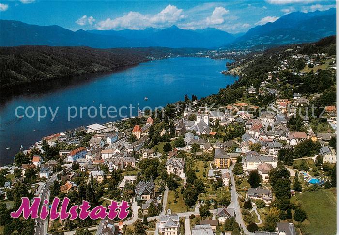 Millstatt Millstaettersee Kaernten AT Panorama Alpen