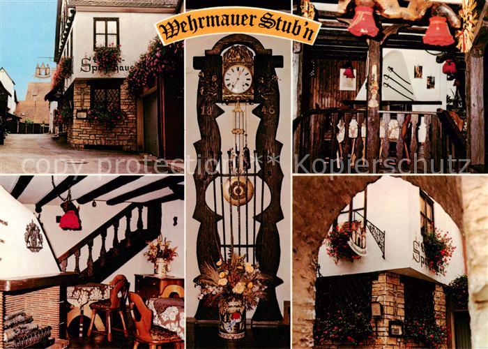 Berching Kaffee-Speisehaus Wehrmauer Stubn Wanduhr