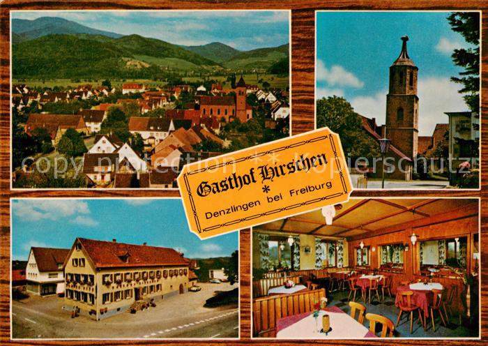 Denzlingen Gasthof Hirschen Restaurant Turm Stadtpanorama