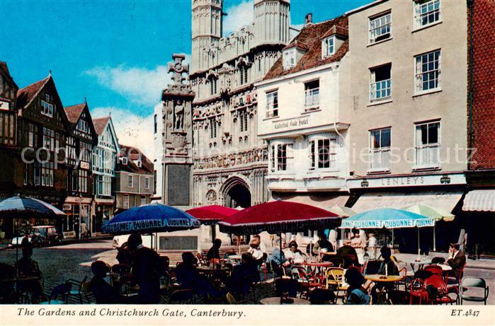 Canterbury  Kent UK The Gardens and Christchurch Gate