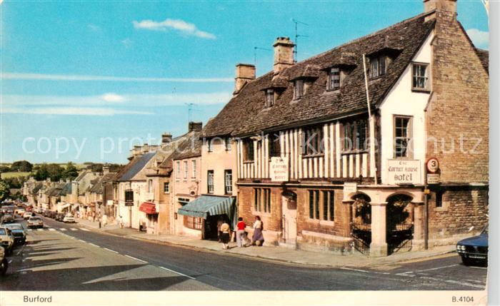 Burford  West Oxfordshire UK Strassenpartie