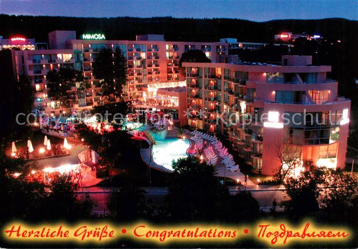 Golden Sands Bulgaria Hotel Mimosa bei Nacht