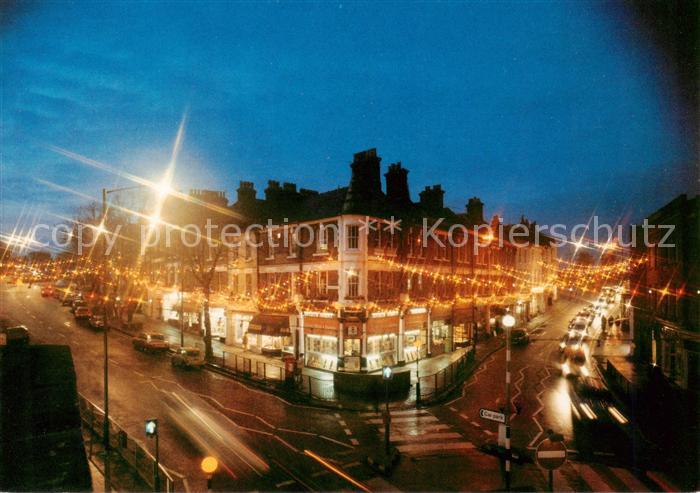 Blackheath  Lewisham London UK Christmas Lights at Night