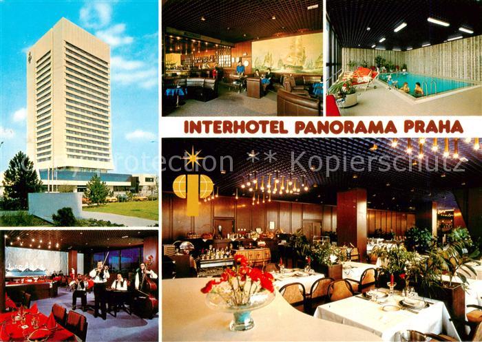 Praha Prahy Prague Interhotel PanoramaGastraeume Foyer Hallenbad Musikgruppe