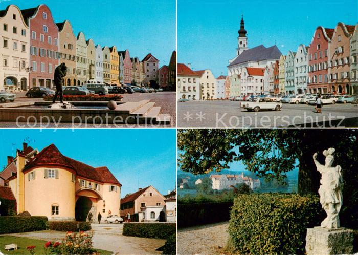 Schaerding Inn AT Stadtplatz Linzer Tor Reste der alten Befestigungsanlagen Stad