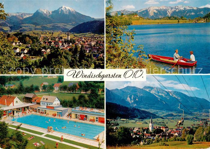 Windischgarsten AT Panorama mit Gr und Kl Pyhrgas Gleinkersee Sengsengebirge Sch