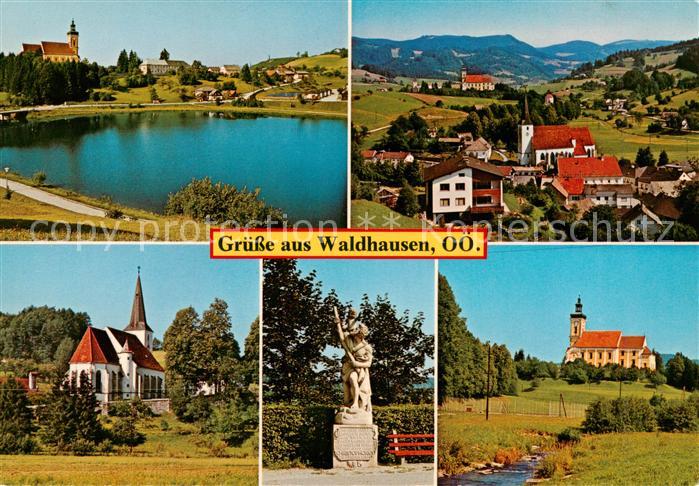 Waldhausen Oberoesterreich Badesee Schlossbrg Markt Alte Kirche Hl St Christopho