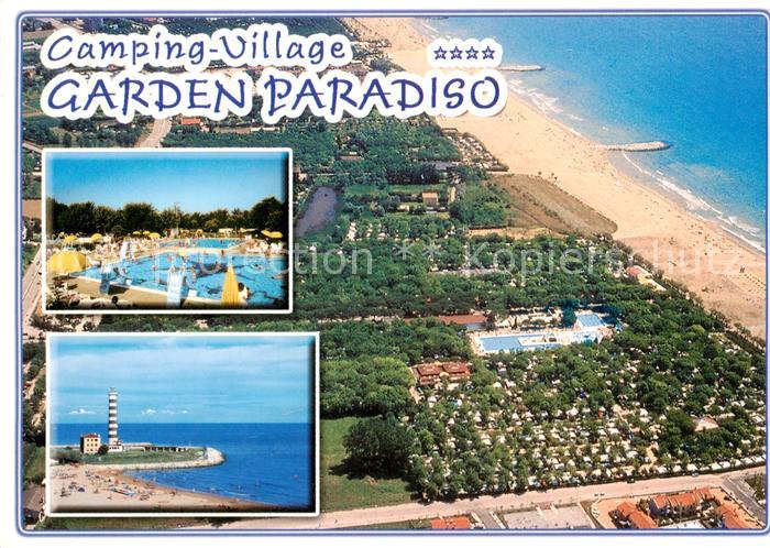 Lido di Cavallino Camping Village Garden Paradiso Fliegeraufnahme -Freibad Leuch