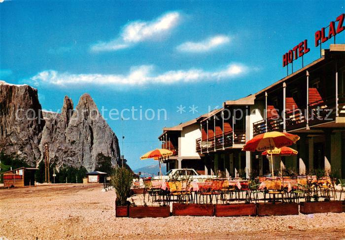 Seiseralm Alpe di Siusi Trentino IT Hotel Plaza mit Schlern