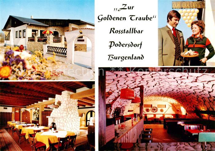 Podersdorf Neusiedler See AT Restaurant Zur goldenen Traube Gastraeume Bar